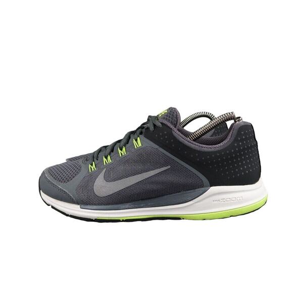 Nike Shoes Womens 7 Athletic Trainers Zoom Elite 6 Running Dark Grey Voltage - Picture 5 of 13